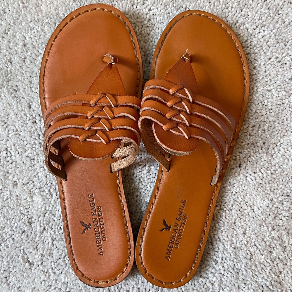 Brown American Eagle Sandals